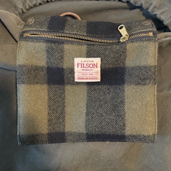 Filson Khaki and Dark Green Backpack - Picture 3 of 3